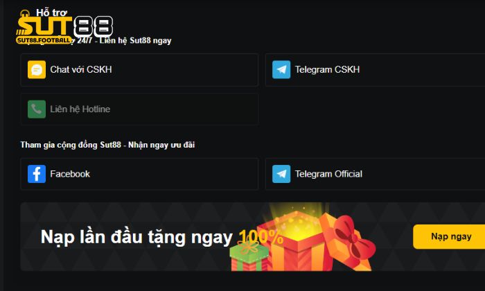 Trang Chủ Người chơi thắc mắc về điều kiện tham gia Sut88 có thể liên hệ hỗ trợ